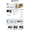 Full Motion TV Wall Mount with Swivel and Tilt | 32" to 82" | 132 lbs.