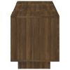 TV Stand with LED Lights Brown Oak 63"x13.8"x15.7"