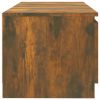 TV Stand with LED Lights Smoked Oak 55.1"x15.7"x14"