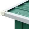 Garden Log Storage Shed Galvanized Steel 129.9"x36.2"x60.2" Green