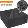 34in Fire Pit Table Outdoor Fire Pits Square Steel Stove with Mesh Screen, Waterproof Cover & Poker for Outside Patio Bonfire Camping (Copper)