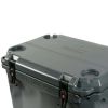 45-quart hard-sided cooler, charcoal gray
