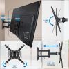 Full Motion Tilt Swivel TV Wall Mount for 23" to 55" Flat Screen TVs;  66 lbs. Capacity;  Bonus HDMI Cable