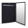 Jersey Shadow Box, Uniform Display Case for Baseball, Basketball and Football Sports Shirts - Black XH