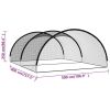 Baseball Batting Cage Net Black 196.9"x157.5"x98.4" Polyester