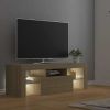 TV Cabinet with LED Lights Sonoma Oak 47.2"x13.8"x15.7"