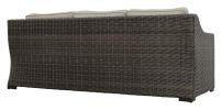 Patio Sofa - Outdoor Comfort and Style - Full-Round Resin Wicker, Plush Seating, Weather-Resistant