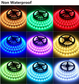 LED Light Strips Highlight 60 Light Beads Epoxy Waterproof Soft Strips (Option: IP20 Warm White-300cm)